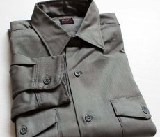 画像1: デッドストック★60s Leeリー CHETOPA TWILL ワークシャツ グレー 15.5 (1)