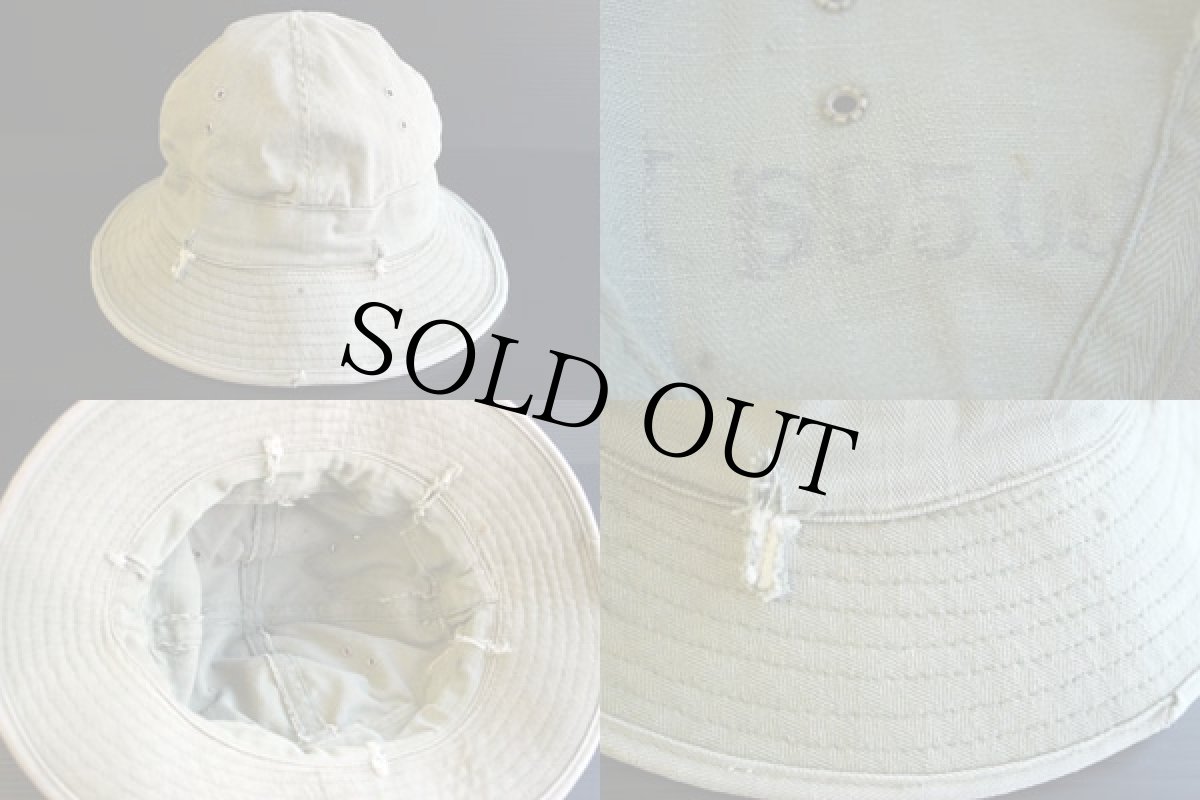 画像3: 40s 米軍 HBT ヘリンボーンツイル ハット 53cm (3)