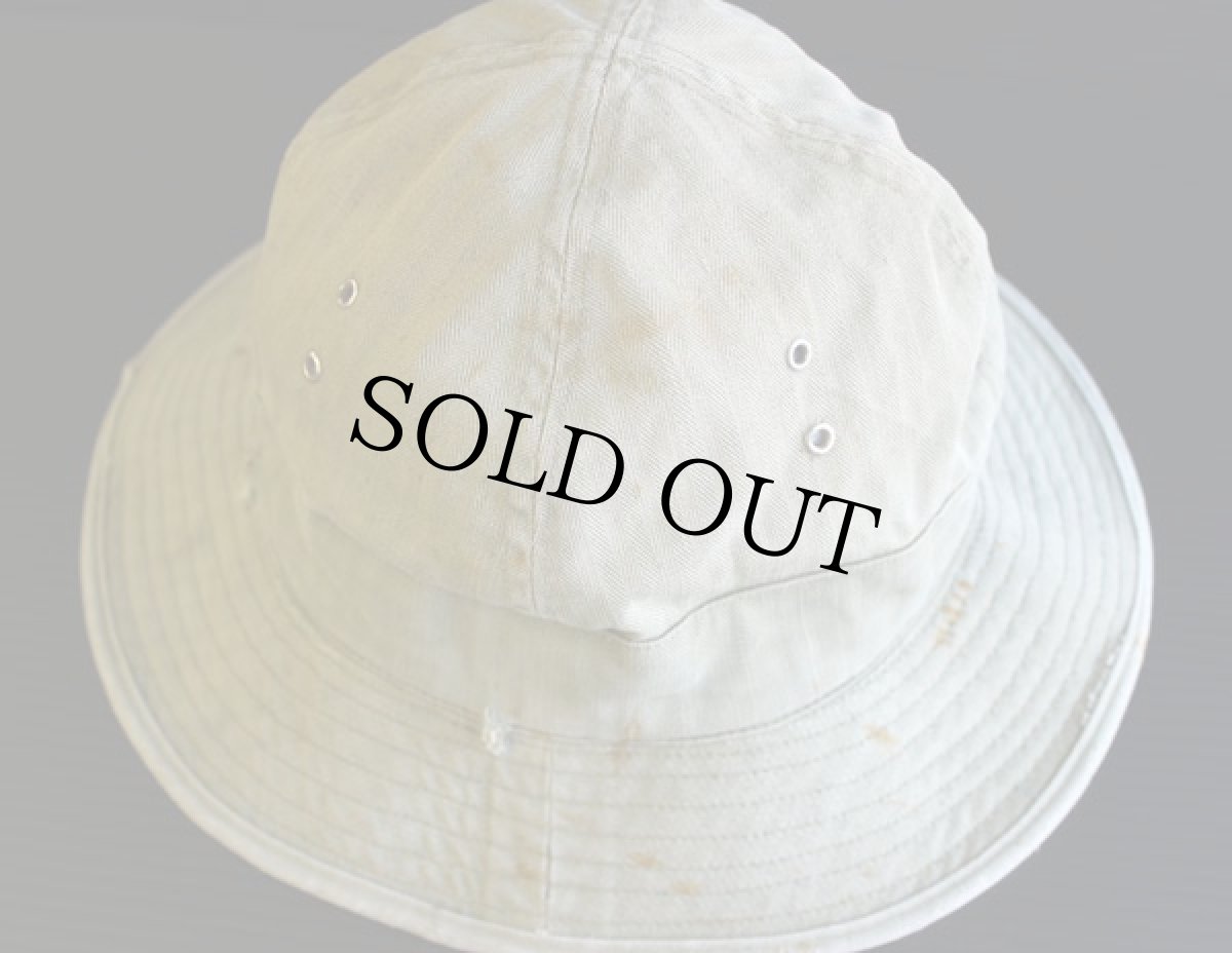 画像2: 40s 米軍 HBT ヘリンボーンツイル ハット 53cm (2)