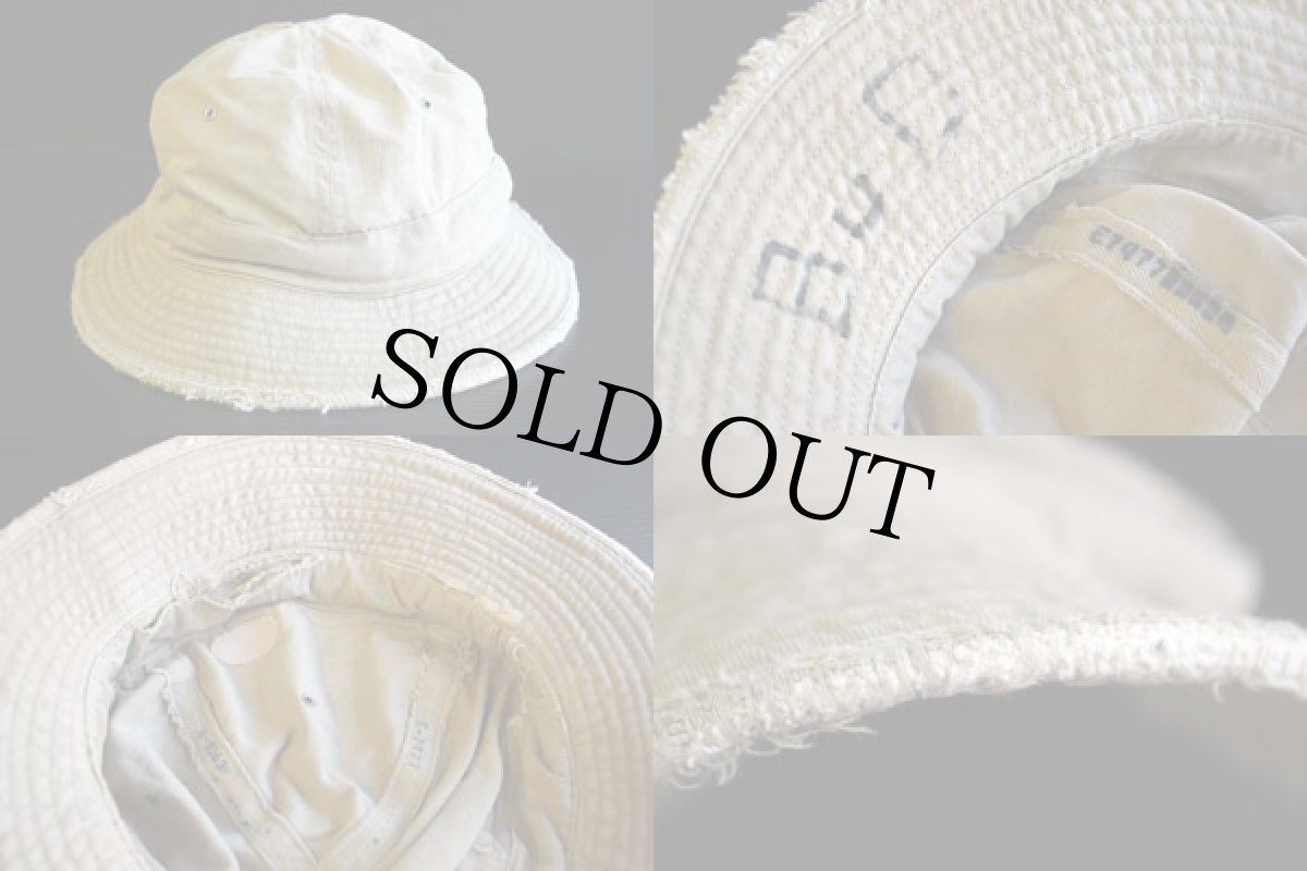 画像3: 40s 米軍 コットンツイル ハット 54cm (3)