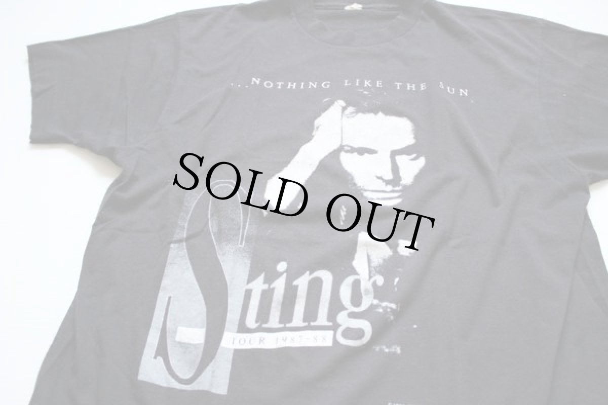 画像1: 80s USA製 Sting NOTHING LIKE THE SUN ツアー Tシャツ L (1)