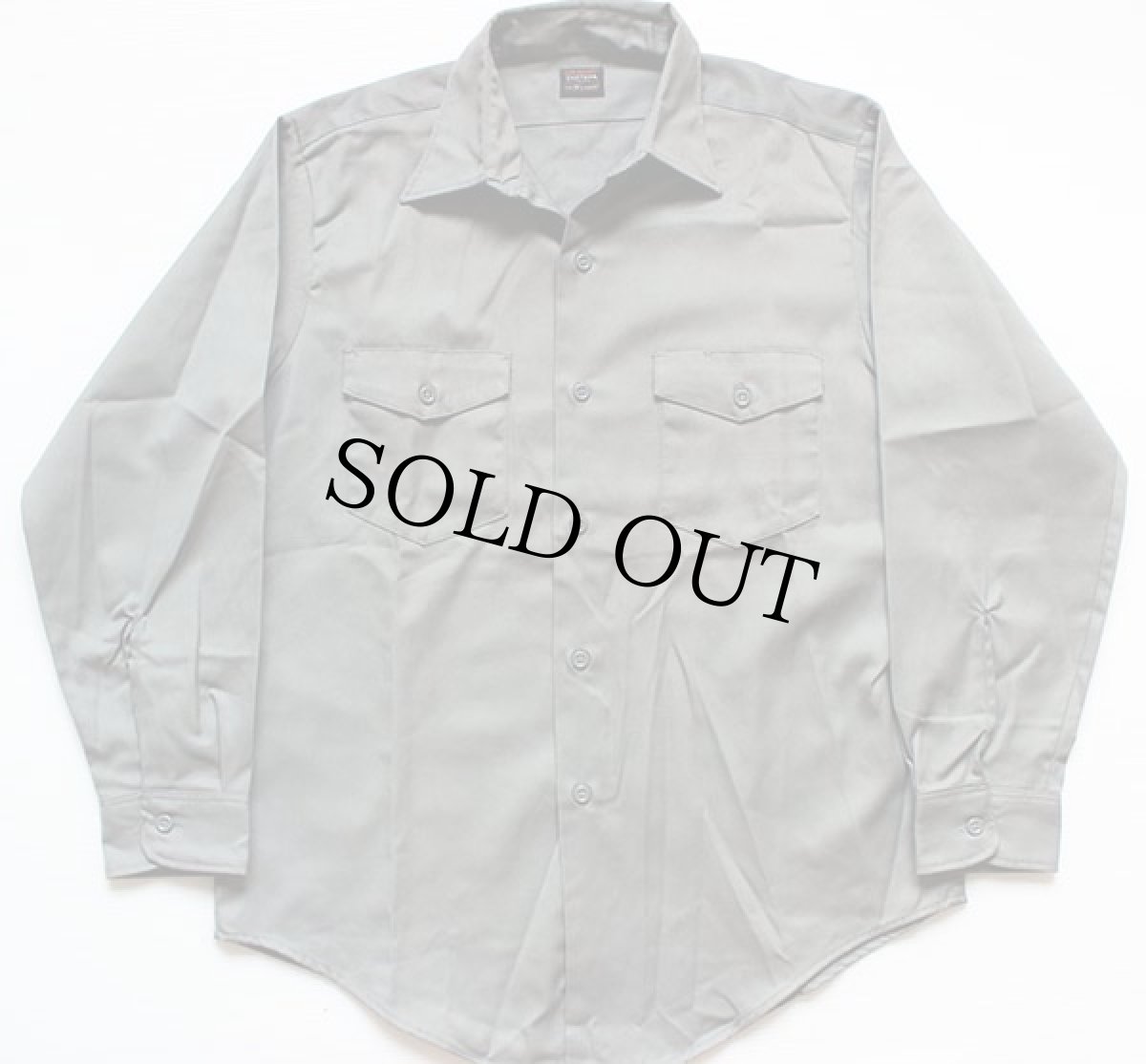 画像2: デッドストック★60s Leeリー CHETOPA TWILL ワークシャツ グレー 15.5 (2)