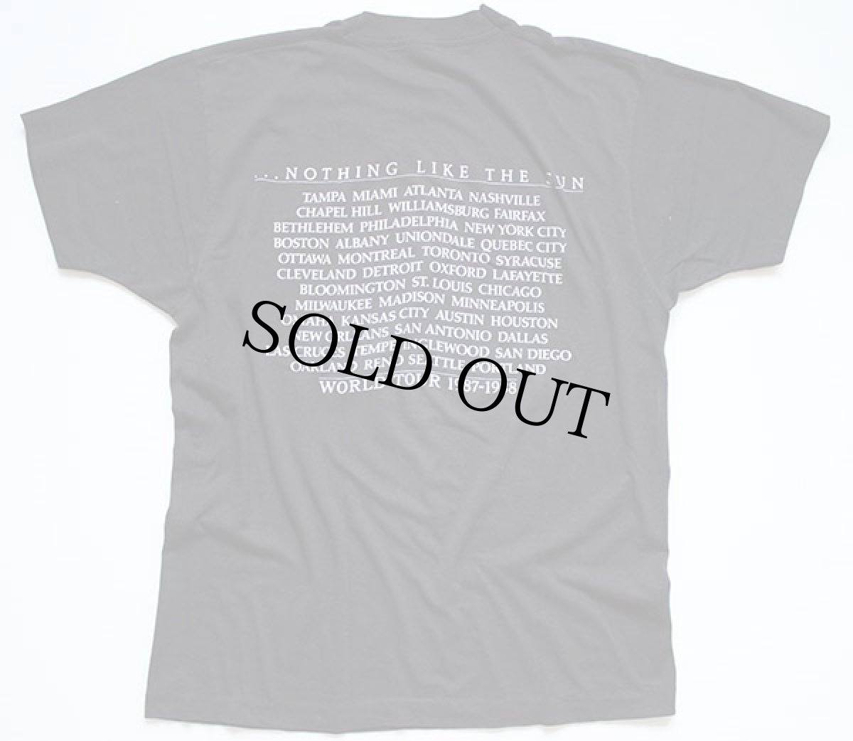 画像2: 80s USA製 Sting NOTHING LIKE THE SUN ツアー Tシャツ L (2)