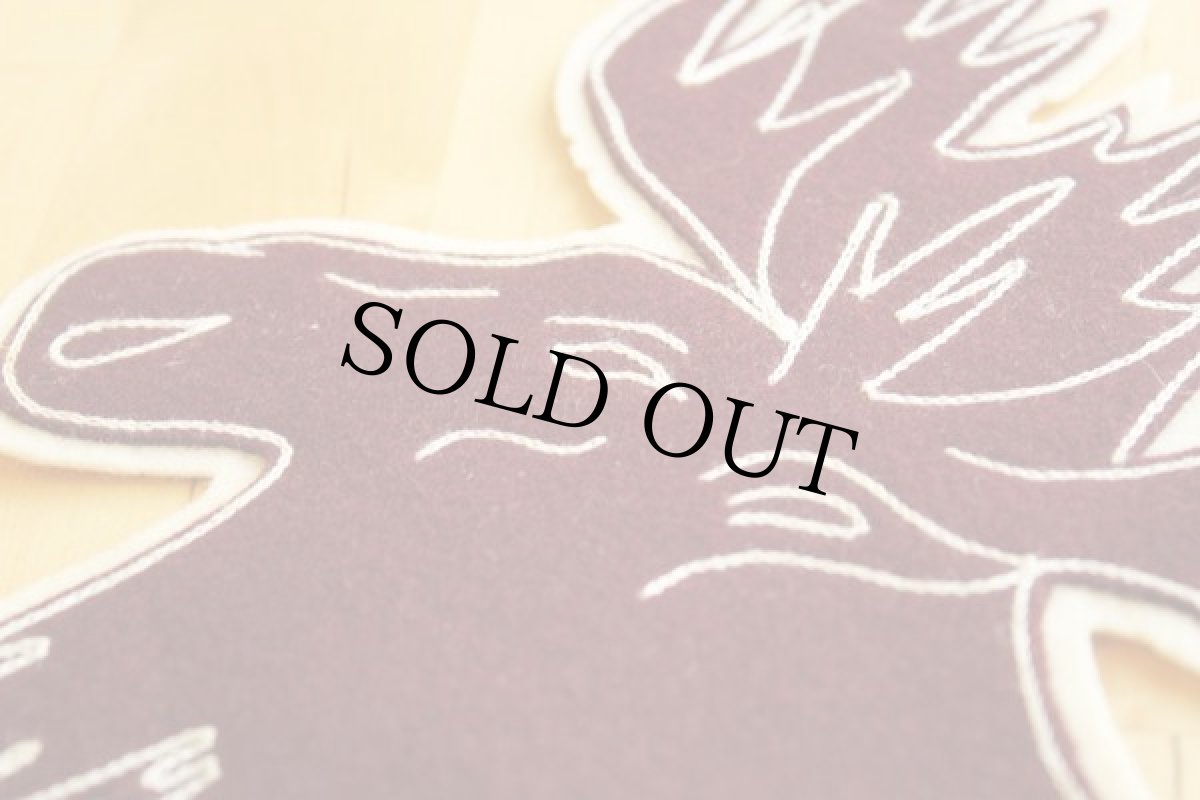 画像3: ビンテージ ムース フェルト パッチ (3)