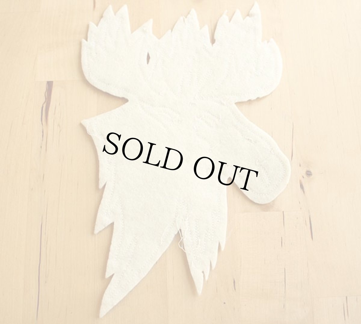 画像2: ビンテージ ムース フェルト パッチ (2)