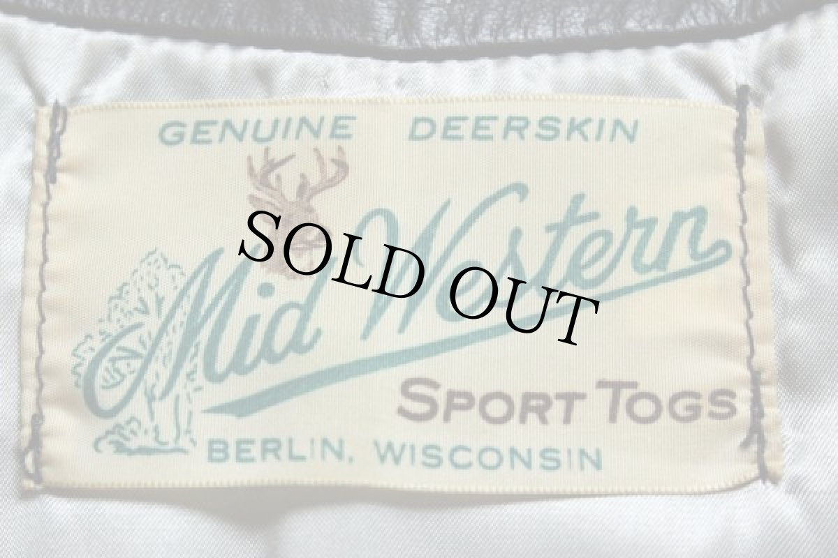 画像5: Mid Western ディアスキン レザーベスト (5)