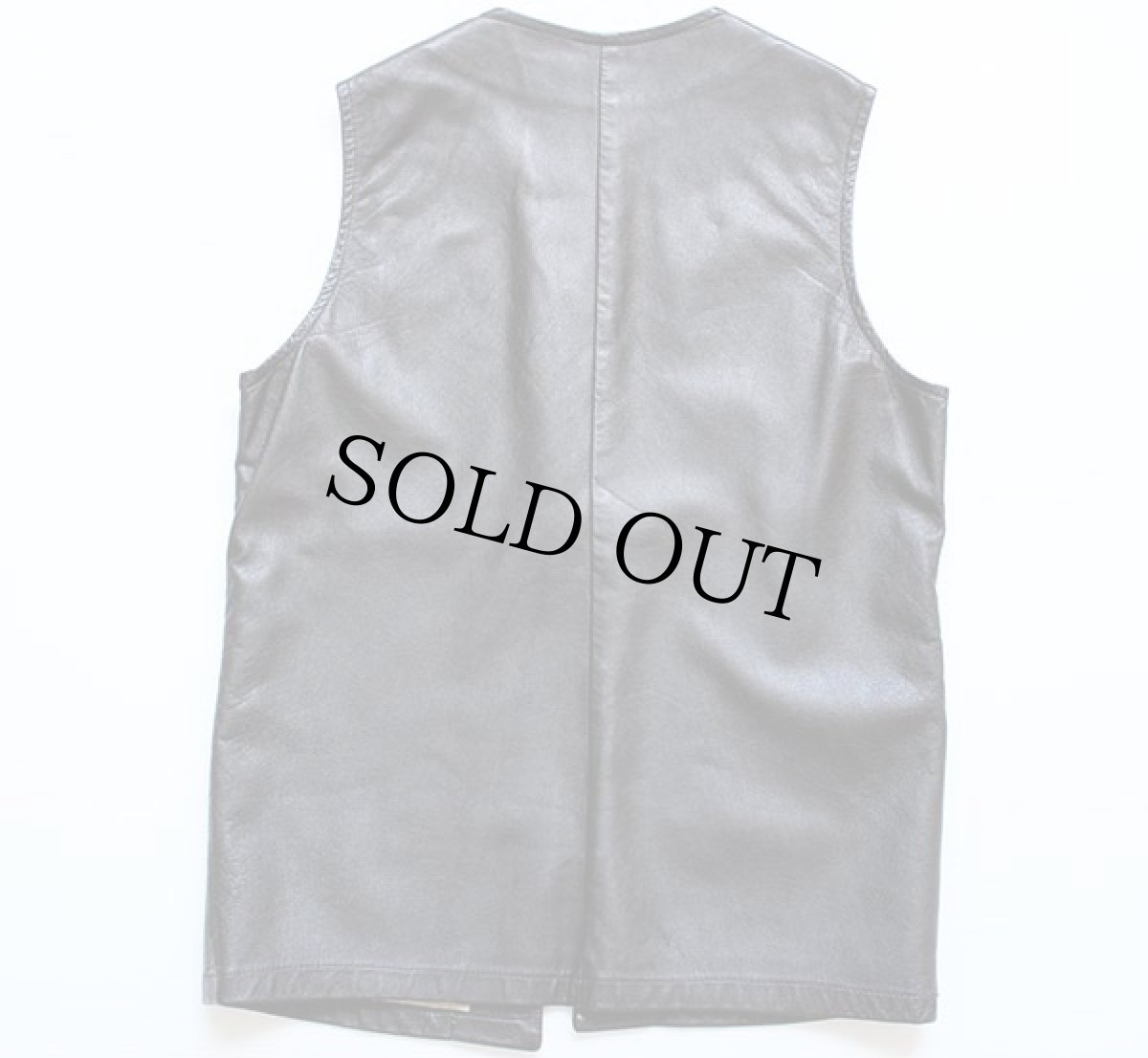 画像2: Mid Western ディアスキン レザーベスト (2)