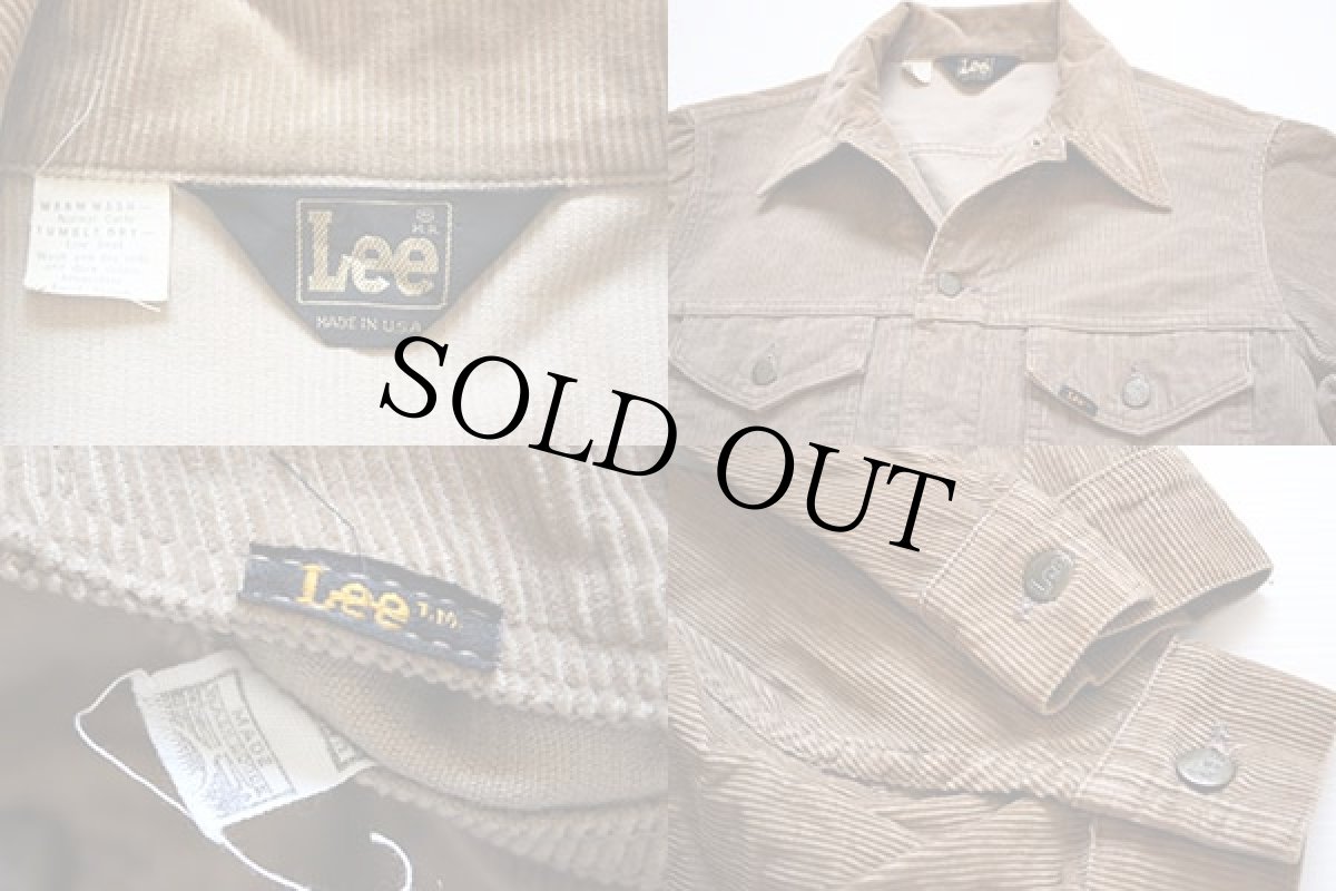 画像3: 70's USA製 Leeリー コーデュロイジャケット 茶 (3)