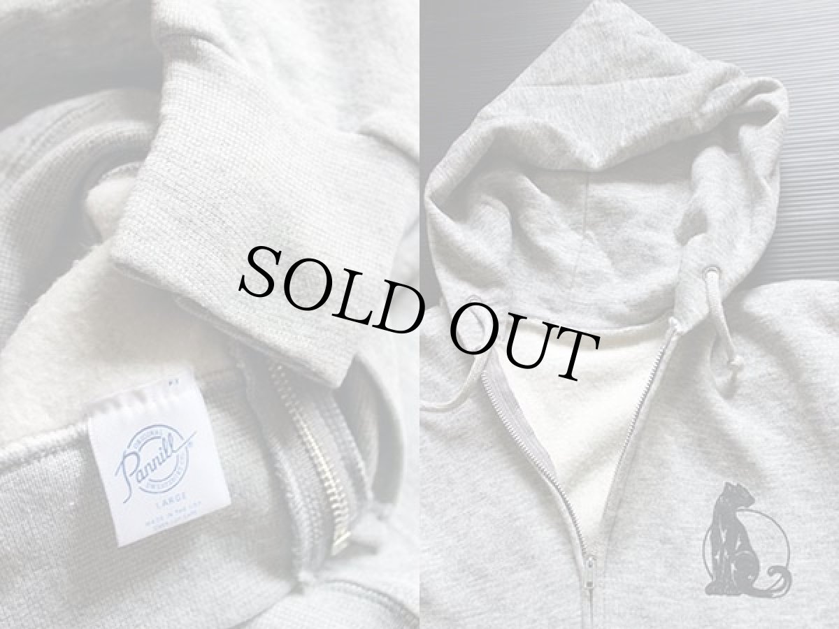 画像3: 80s USA製 Pannill スウェット ジップパーカー 杢グレー L (3)