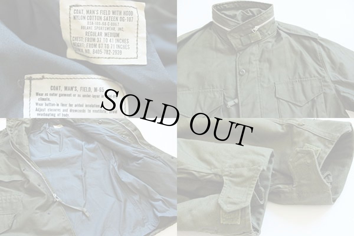 画像3: 60s 米軍 U.S.ARMY M-65 フィールドジャケット グレーライナー 2nd オリーブグリーン RM (3)