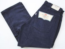 画像1: デッドストック★70s Levi'sリーバイス 519 コーデュロイパンツ 紺 w31 (1)