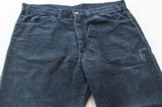 画像2: 70s LEVI'Sリーバイス 518 BIGE コーデュロイパンツ 紺 w33 (2)