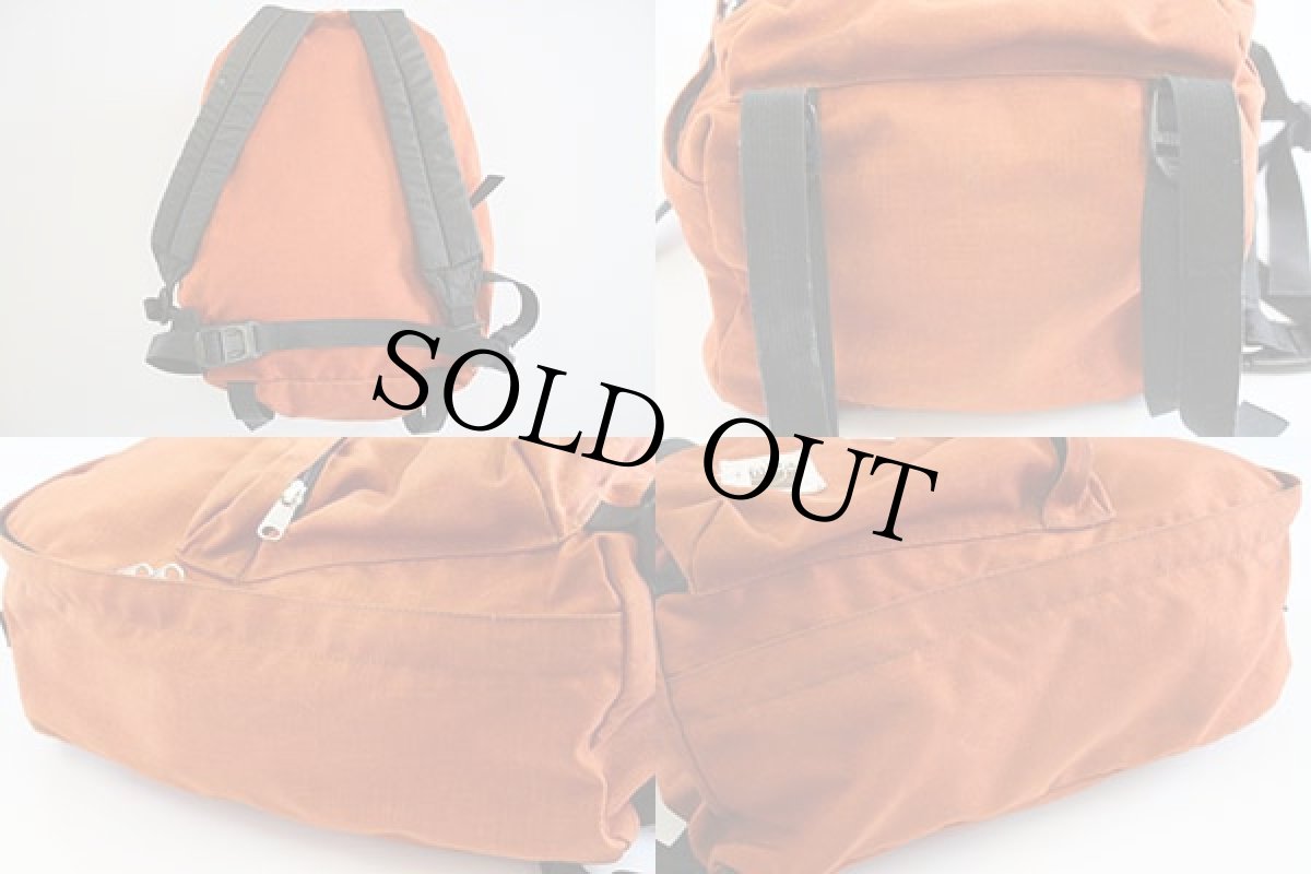 画像2: 80s USA製 THE NORTH FACEノースフェイス 茶タグ デイパック 橙★リュックサック (2)