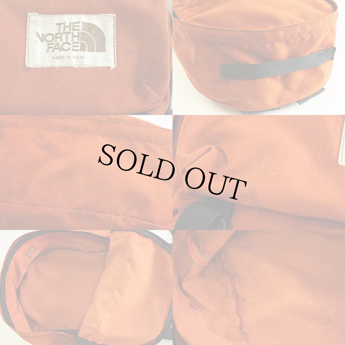 画像3: 80s USA製 THE NORTH FACEノースフェイス 茶タグ デイパック 橙★リュックサック (3)