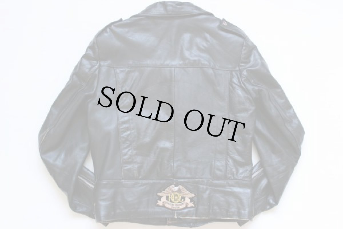 画像4: 70s ハーレーパッチ ダブルライダース レザージャケット 40 (4)