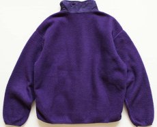画像2: 90s USA製 patagoniaパタゴニア フリースジャケット 紫 ボーイズ10 (2)