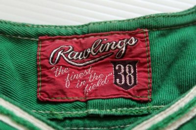 画像2: 50s Rawlings フェルトパッチ ベースボールシャツ 緑 38