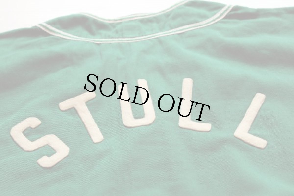 画像4: 50s Rawlings フェルトパッチ ベースボールシャツ 緑 38 (4)