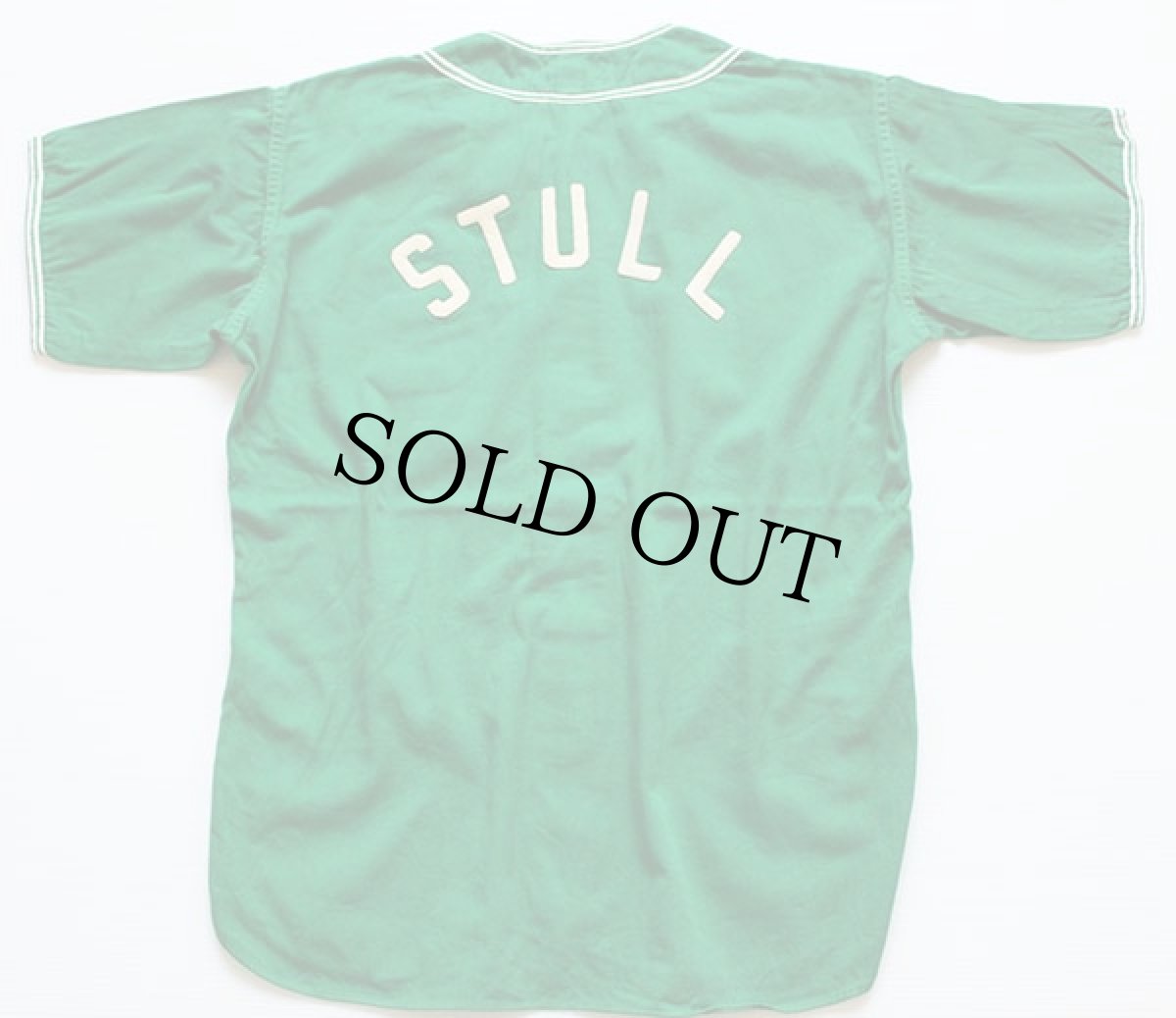 画像2: 50s Rawlings フェルトパッチ ベースボールシャツ 緑 38 (2)