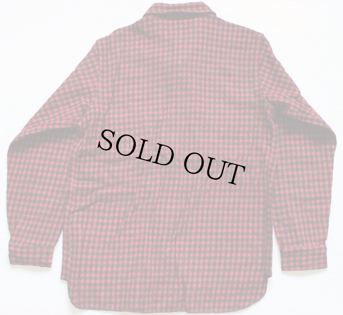 画像2: 50s Chippewaチペワ チェック エルボーパッチ付き ウールシャツ (2)