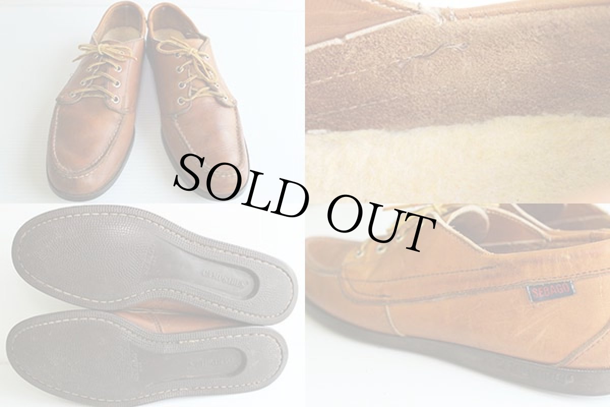 画像3: 80s USA製 SEBAGO CAMPSIDES セバゴ モカシン レザーシューズ (3)