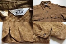 画像3: 70s Woolrichウールリッチ ウールシャツ L 薄茶 (3)