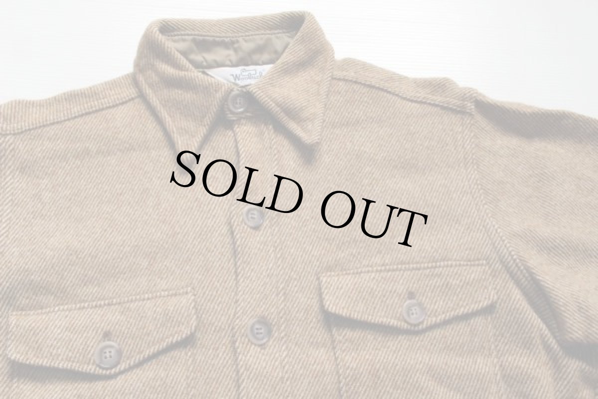 画像4: 70s Woolrichウールリッチ ウールシャツ L 薄茶 (4)