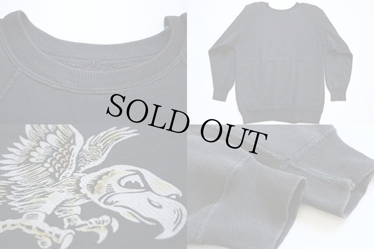 画像3: 60s IOWA カラーフロッキープリント スウェット 黒 (3)