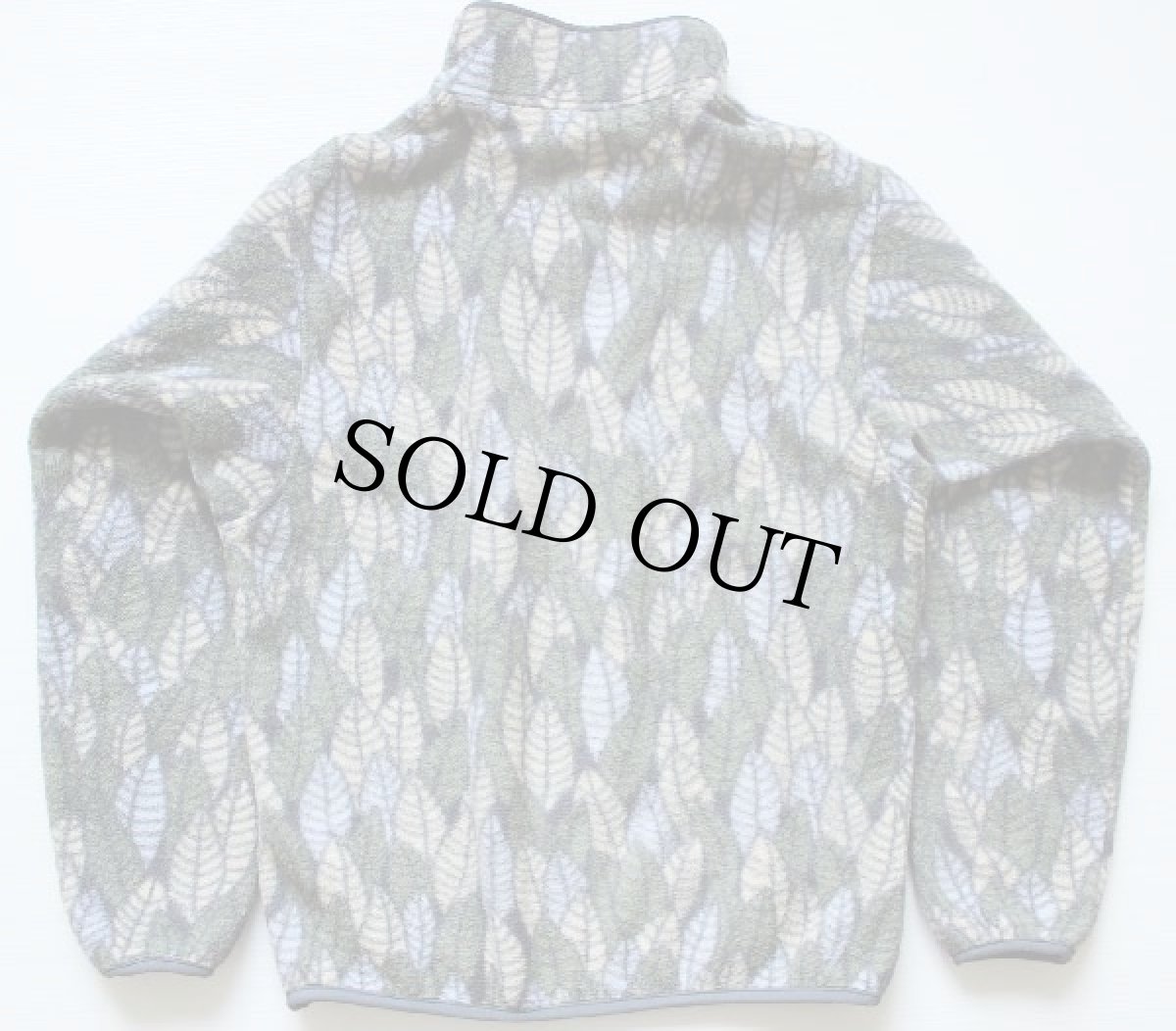 画像2: 90s USA製 patagoniaパタゴニア リーフ 総柄 フリース スナップT M (2)