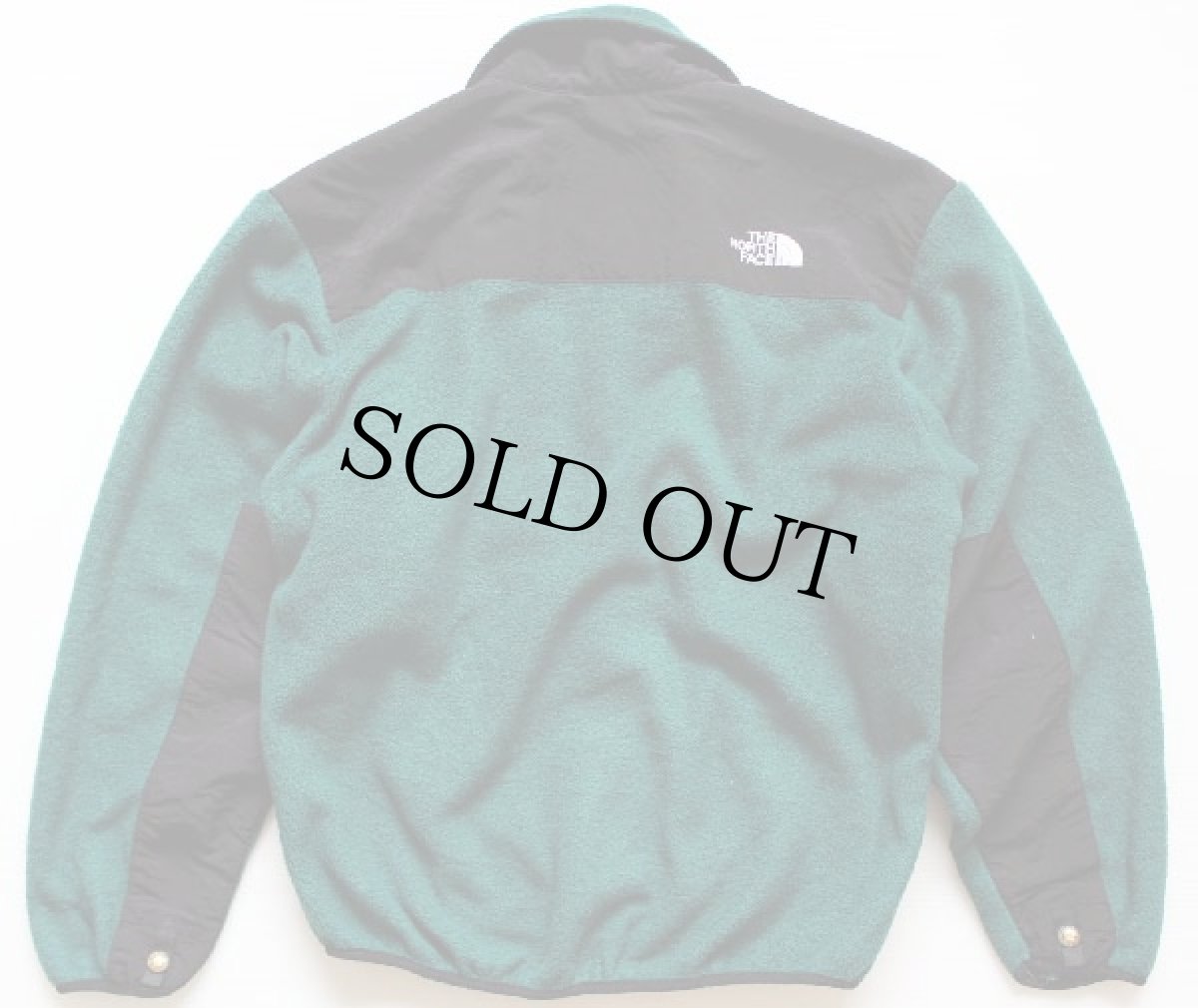 画像2: 90s USA製 THE NORTH FACEノースフェイス デナリ ツートン 切り替え POLARTEC ライナー フリースジャケット 緑×黒 S (2)