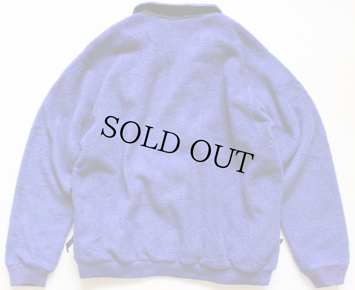 画像2: 90s USA製 patagoniaパタゴニア ハーフジップ プルオーバー フリースジャケット 青紫 L (2)