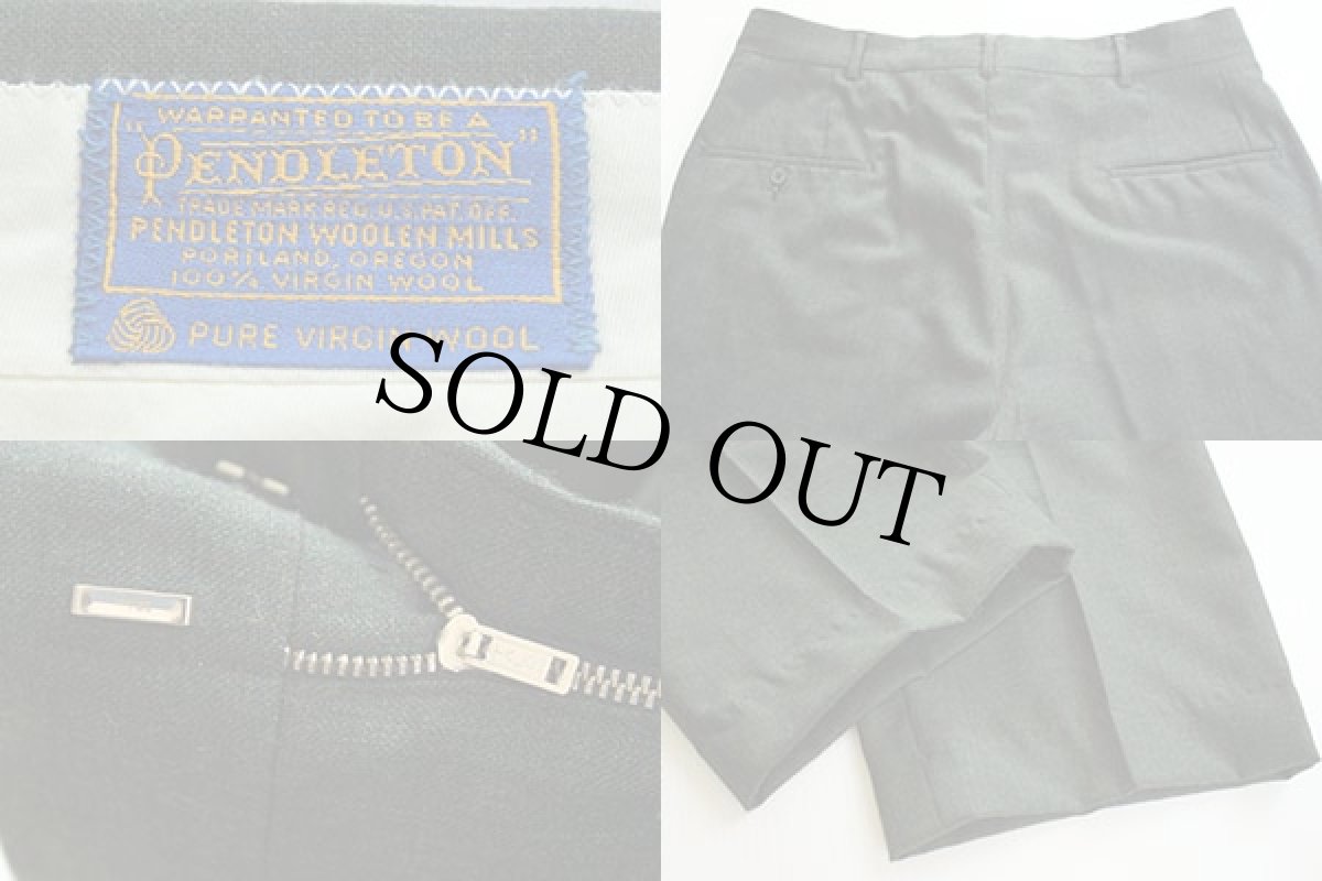 画像3: 60s PENDLETONペンドルトン ウールパンツ 緑 (3)