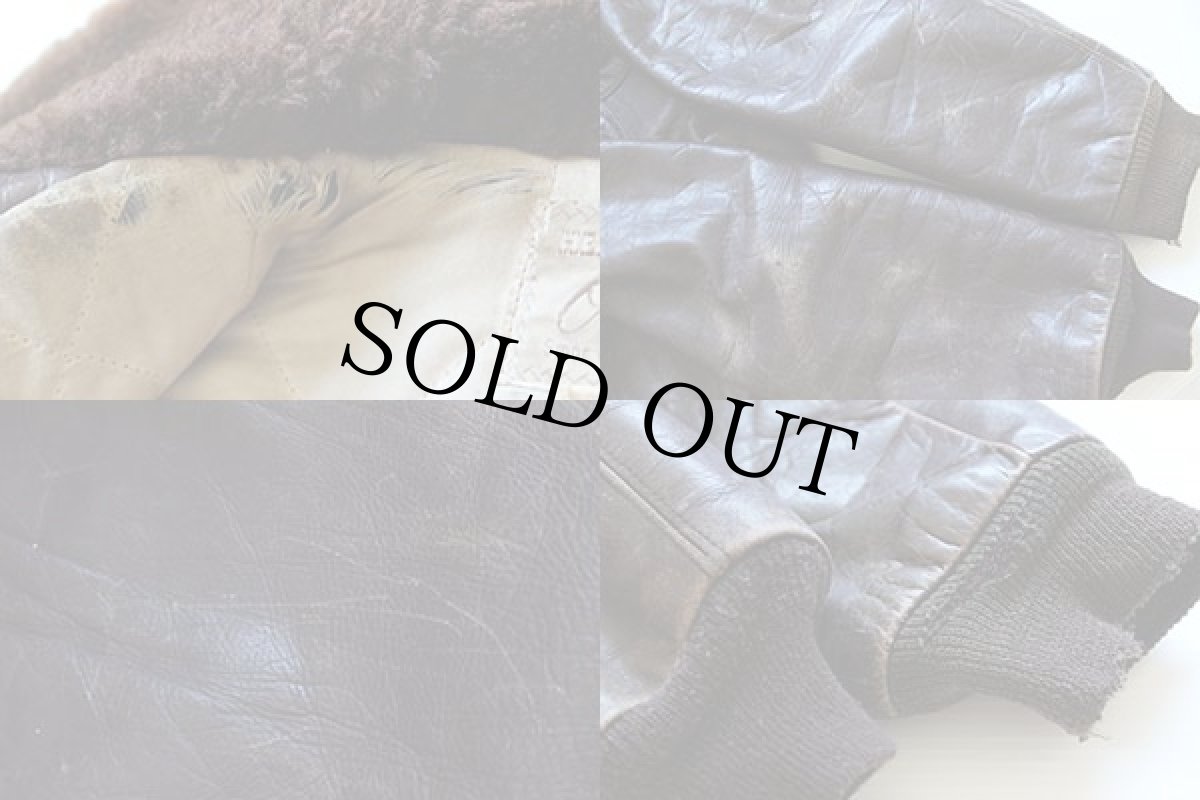 画像4: 50s Sears HERCULESヘラクレス 襟ボア レザージャケット (4)