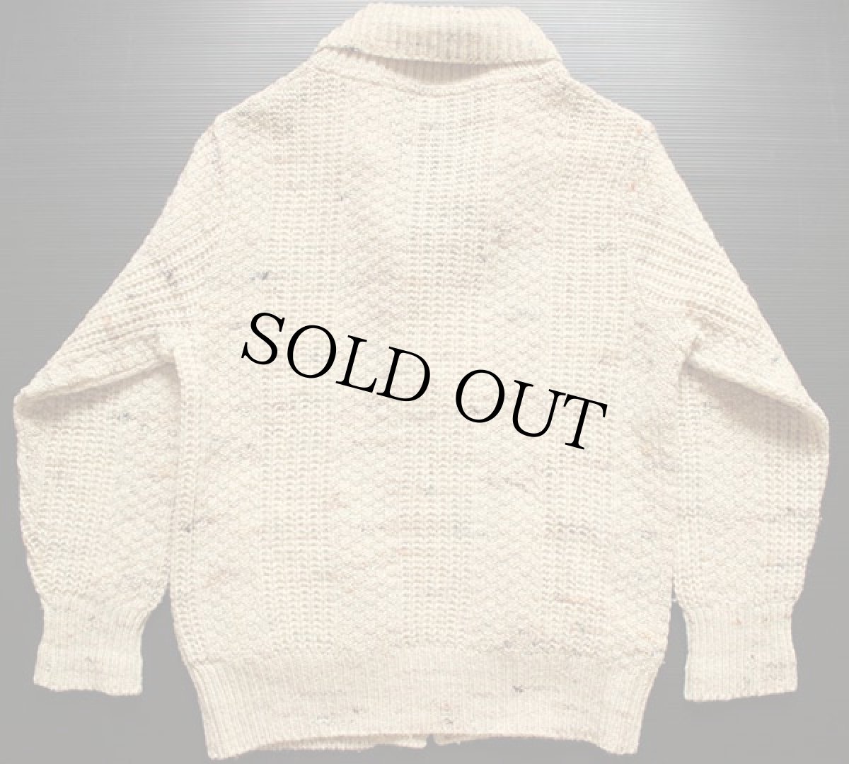 画像2: 70s USA製 PENDLETONペンドルトン ショールカラー ウールニット ジップ カーディガン M (2)