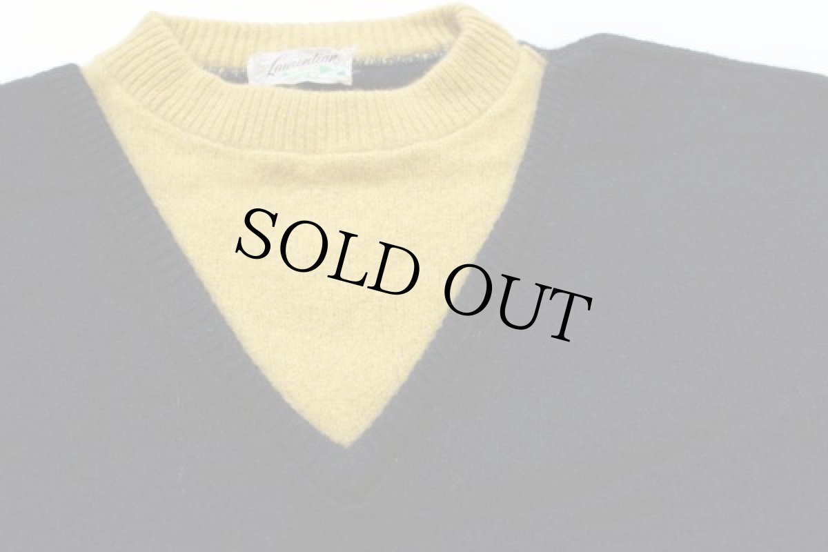 画像4: 50s Laurentian ツートン ニットセーター M (4)