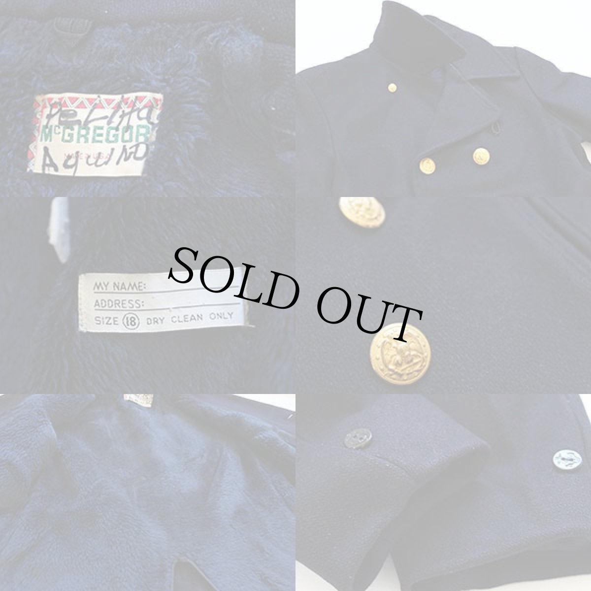 画像3: 70s McGREGORマクレガー ボアライナー ピーコート 18 (3)