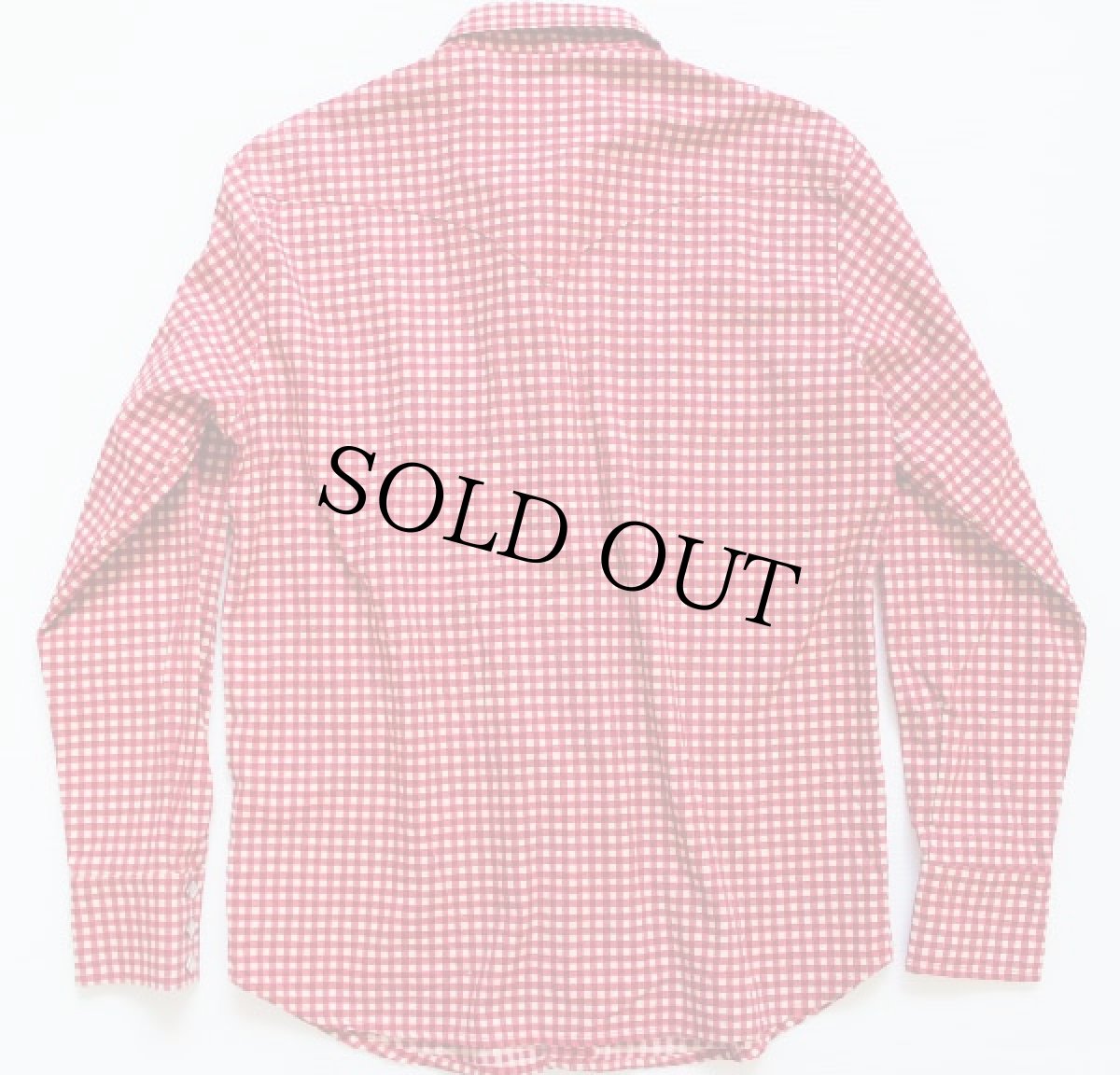 画像2: 60s USA製 HBARC ギンガムチェック コットン ウエスタンシャツ M (2)