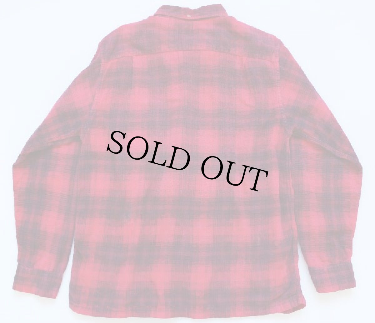 画像2: 50s Hampton オンブレチェック プリントネルシャツ 15.5 (2)