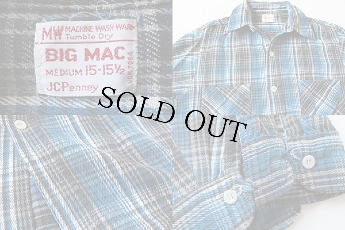 画像3: 70s JCPenney BIGMACビッグマック コットン ライト フランネルシャツ M (3)