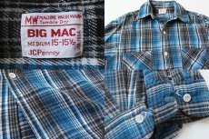 画像3: 70s JCPenney BIGMACビッグマック コットン ライト フランネルシャツ M (3)