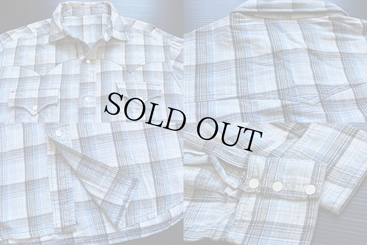 画像3: 60s UNKNOWN イチゴボタン ウエスタンネルシャツ (3)