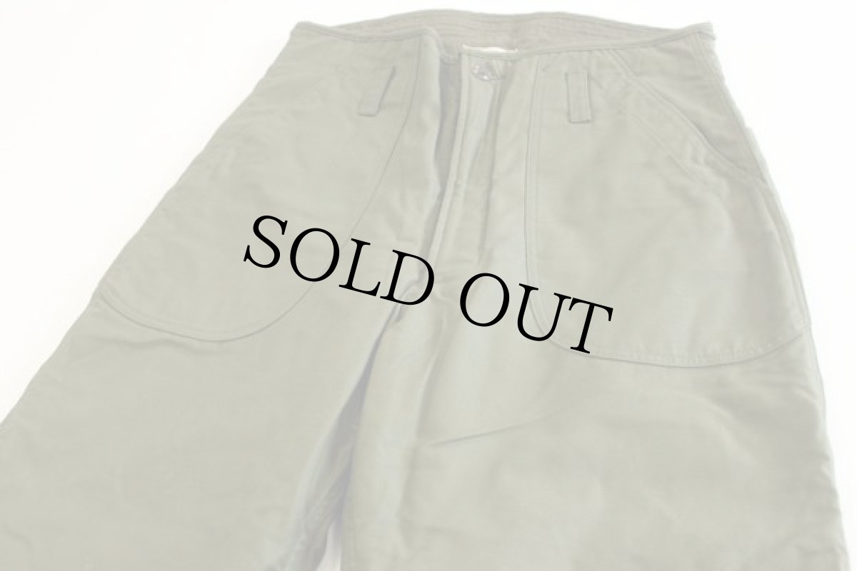 画像2: 70s 米軍 U.S.NAVY A-2 デッキパンツ M (2)