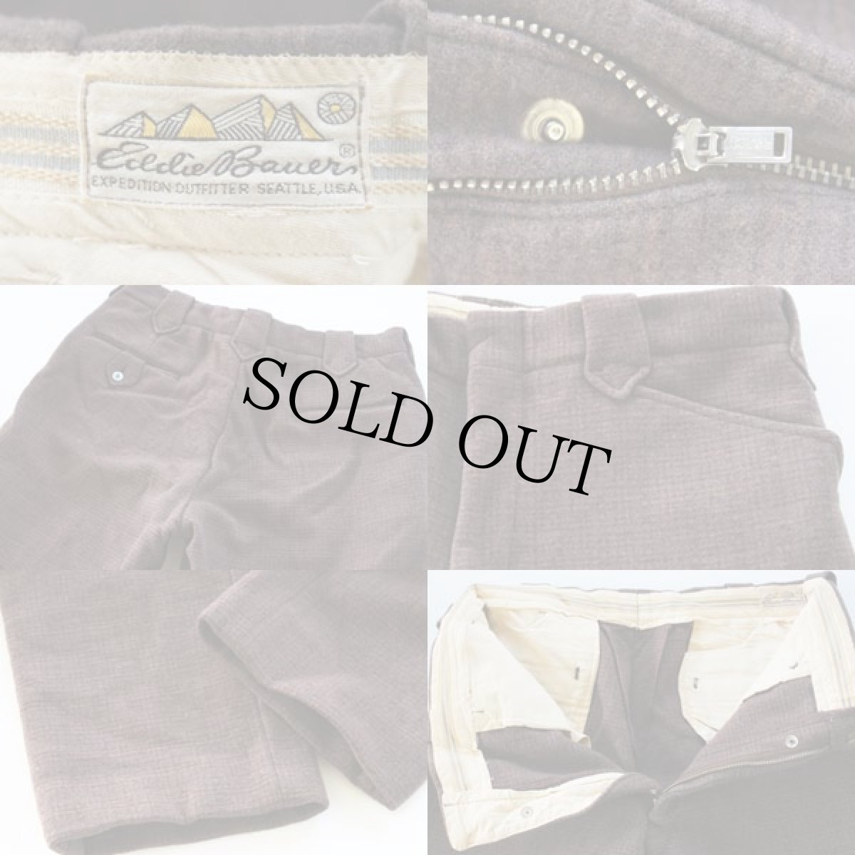 画像3: 60s EddieBauerエディーバウアー ウールパンツ (3)