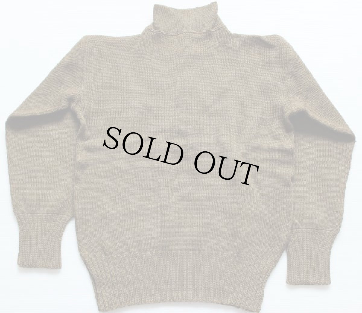 画像2: 50s 米軍 U.S.ARMY 5ボタン ハイネック ウールニット セーター (2)