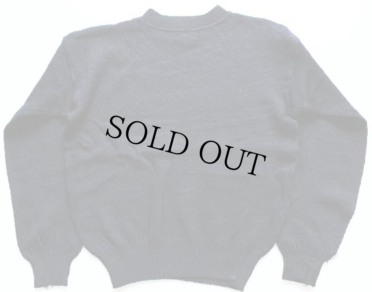 画像2: 70s 米軍 U.S.NAVY ハイネック ウールニット ゴブセーター L (2)