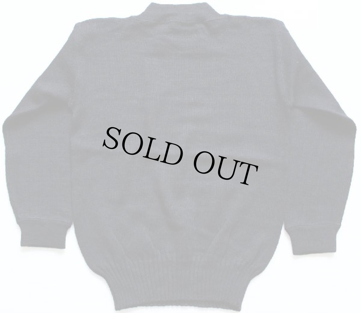 画像2: 40s 米軍 U.S.NAVY ハイネック ウールニット ゴブセーター (2)