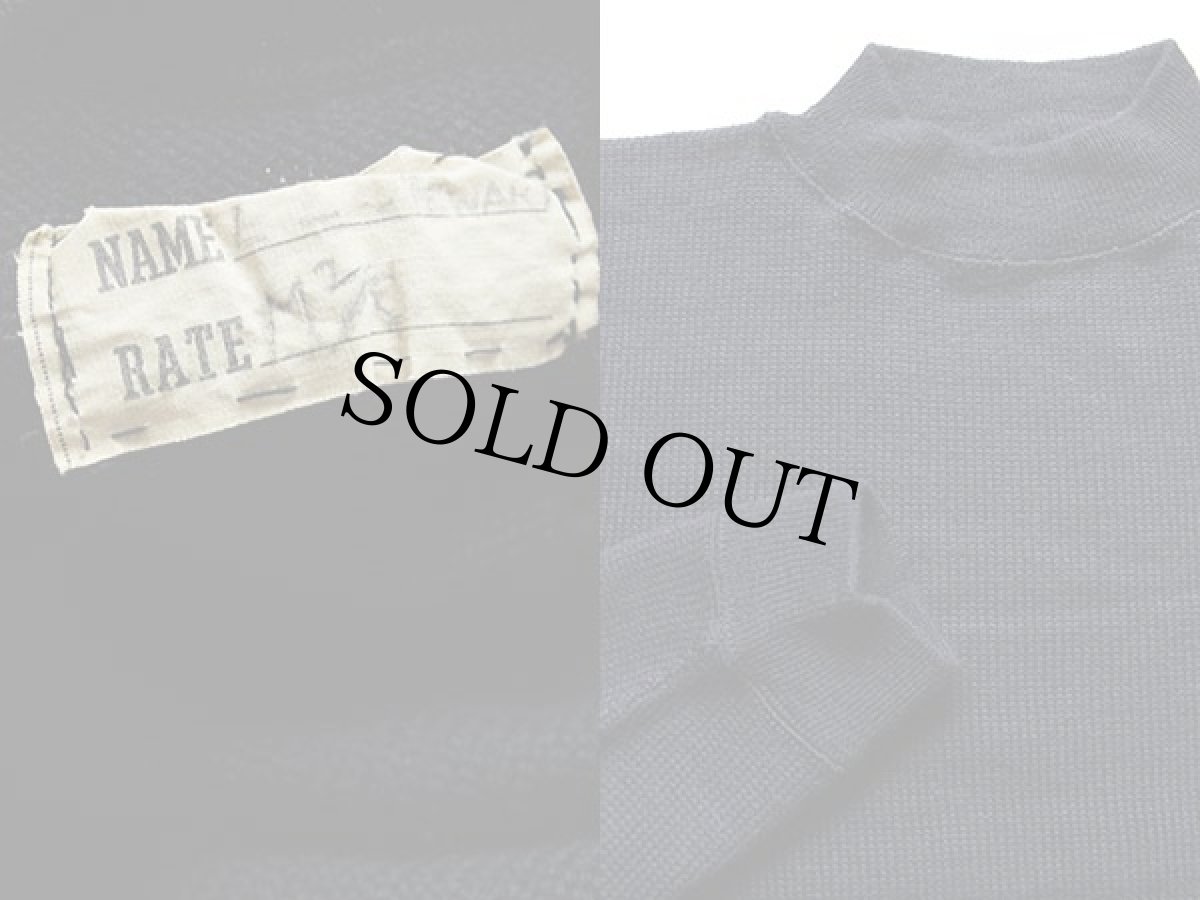 画像3: 40s 米軍 U.S.NAVY ハイネック ウールニット ゴブセーター (3)