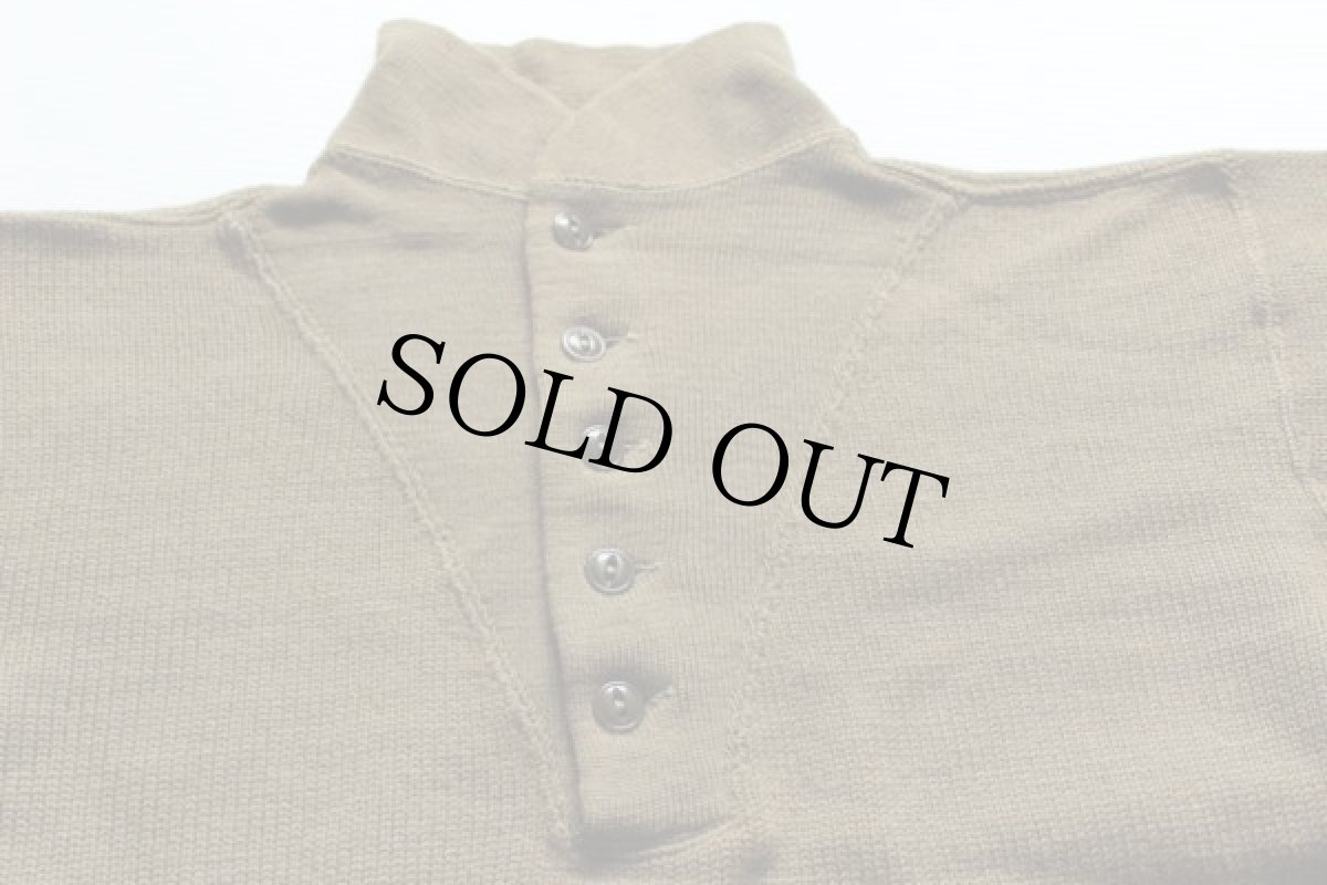 画像4: 50s 米軍 U.S.ARMY 5ボタン ハイネック ウールニット セーター (4)