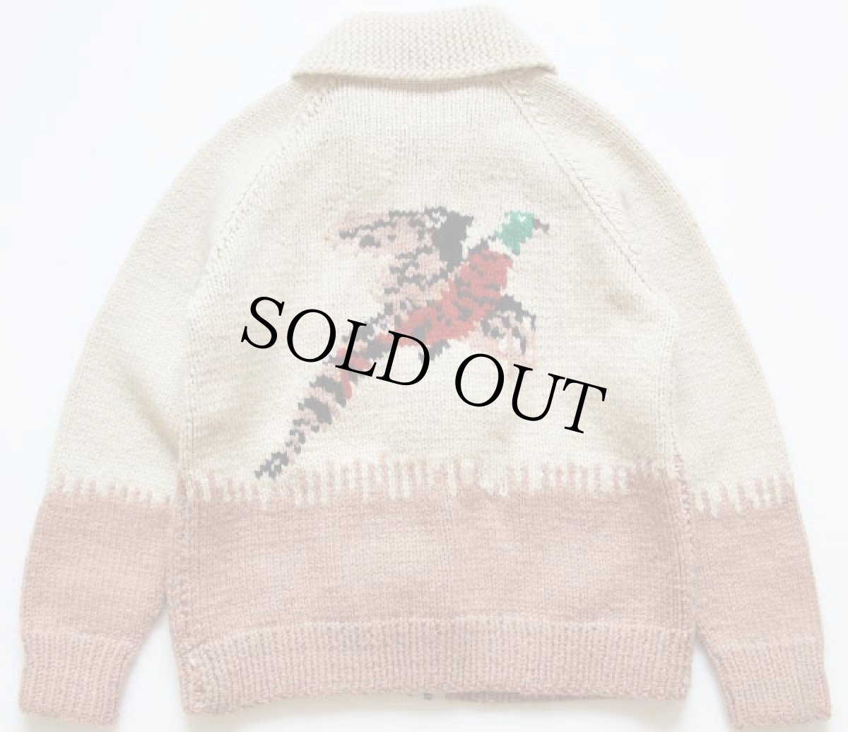 画像2: ハンティング柄  ウール カウチンセーター (2)