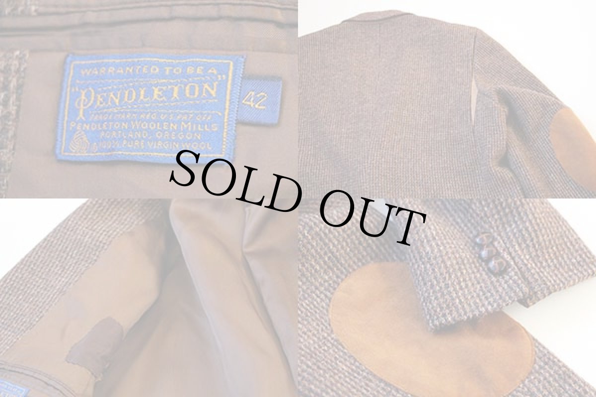 画像3: 80s PENDLETONペンドルトン ツイード テーラードジャケット 42 (3)